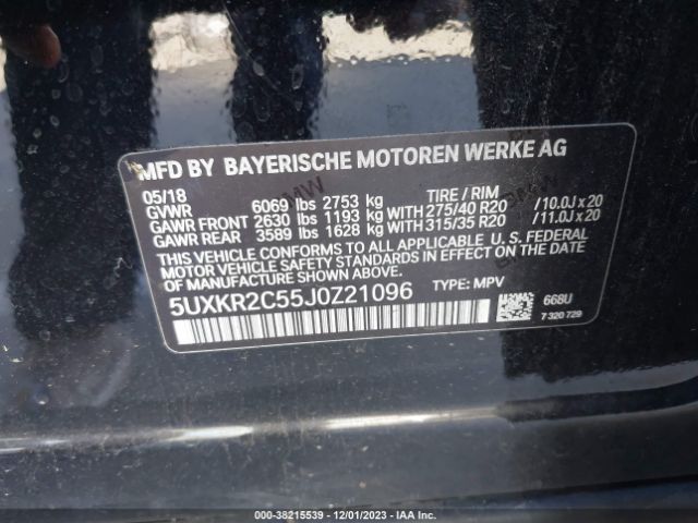 5UXKR2C55J0Z21096 BMW X5 Sdrive35i