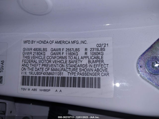Acura Tlx Technology Package 2021 19UUB5F4XMA011351 Image 9