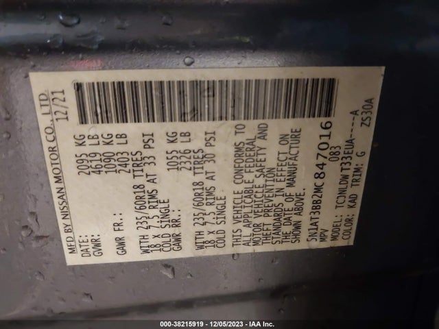 Nissan Rogue Sv Intelligent Awd 2021 5N1AT3BB2MC847016 Image 9