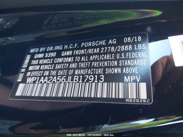 2018 PORSCHE MACAN WP1AA2A56JLB17913 Photo 8