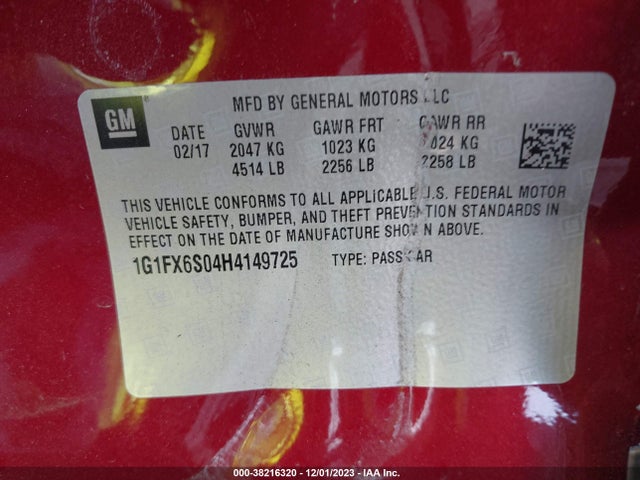 Chevrolet Bolt Ev Premier 2017 1G1FX6S04H4149725 Image 9