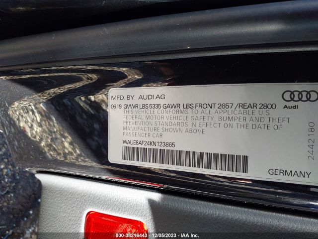 2019 AUDI A6 WAUE8AF24KN123865 Photo 8