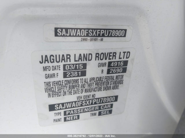 2015 JAGUAR XF SAJWA0FSXFPU78900 Photo 8