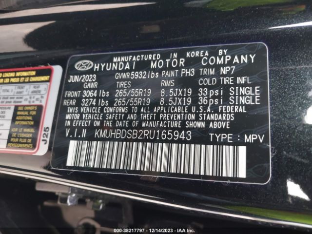 KMUHBDSB2RU165943 Genesis Gv80 2.5t Awd