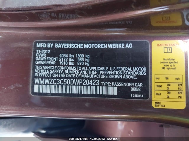 2013 MINI COUNTRYMAN WMWZC3C50DWP20423 Photo 8
