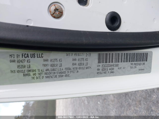 Dodge Challenger Sxt Awd 2019 2C3CDZGG0KH616681 Image 9