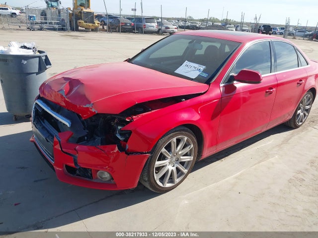 2010 AUDI A4 2.0T PREMIUM VIN: WAUHFAFL7AN049495