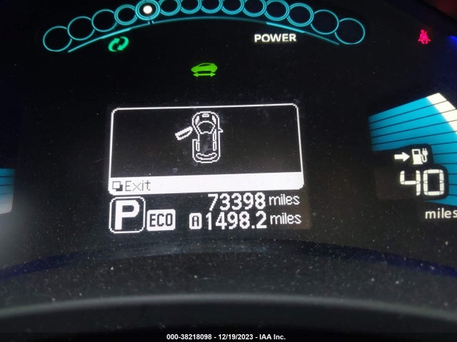 2014 NISSAN LEAF SV VIN: 1N4AZ0CP5EC339237