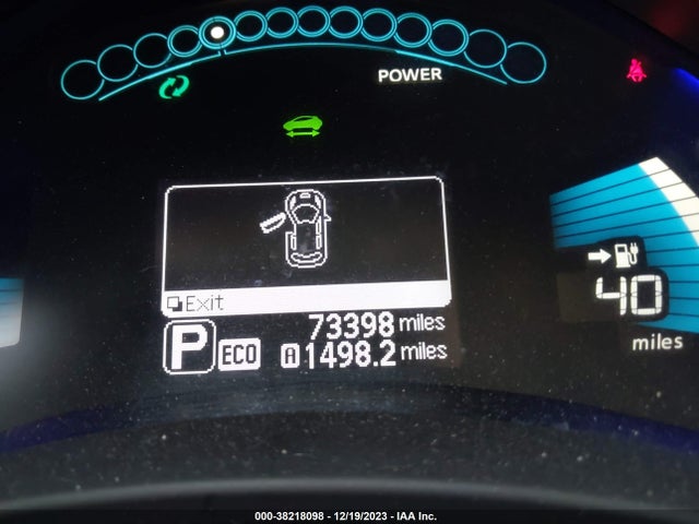 2014 NISSAN LEAF SV VIN: 1N4AZ0CP5EC339237