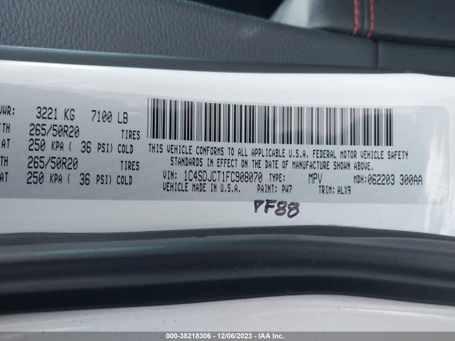 Dodge Durango R/t 2015 1C4SDJCT1FC908070 Image 9
