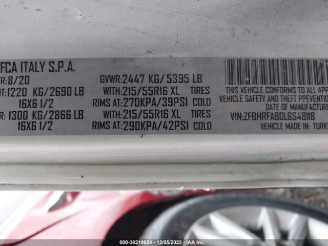 ZFBHRFAB0L6S48118 RAM Promaster City Tradesman