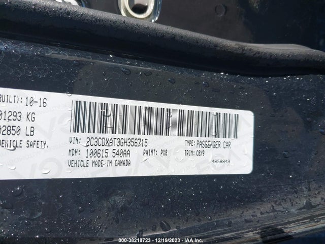 Dodge Charger Police 2016 2C3CDXAT3GH356715 Image 9