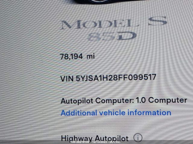 5YJSA1H28FF099517 Tesla Model S 70d/85d/p85d