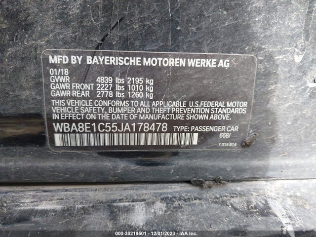 BMW 330e Iperformance 2018 WBA8E1C55JA178478 Image 9
