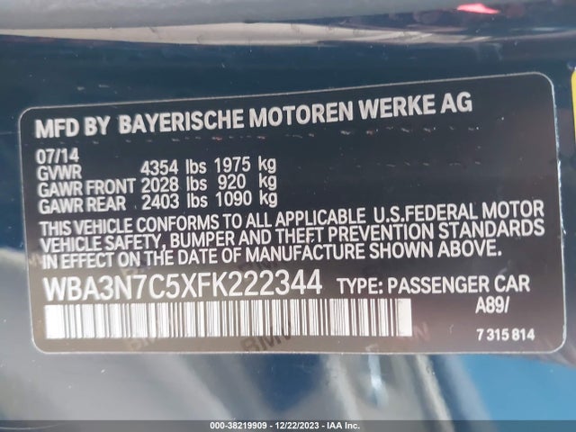WBA3N7C5XFK222344 BMW 428i