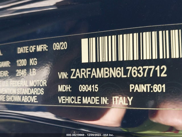 ZARFAMBN6L7637712 Alfa Romeo Giulia Ti Rwd