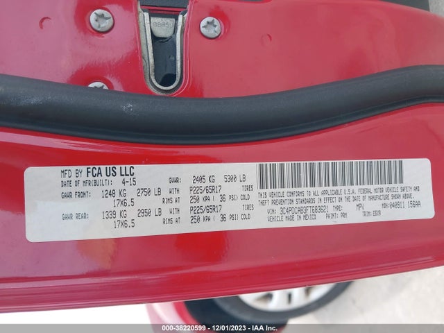 Dodge JOURNEY SE 2015 3C4PDCAB3FT683621 Image 9