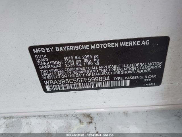 WBA3B5C55EF599894 BMW 328i Xdrive