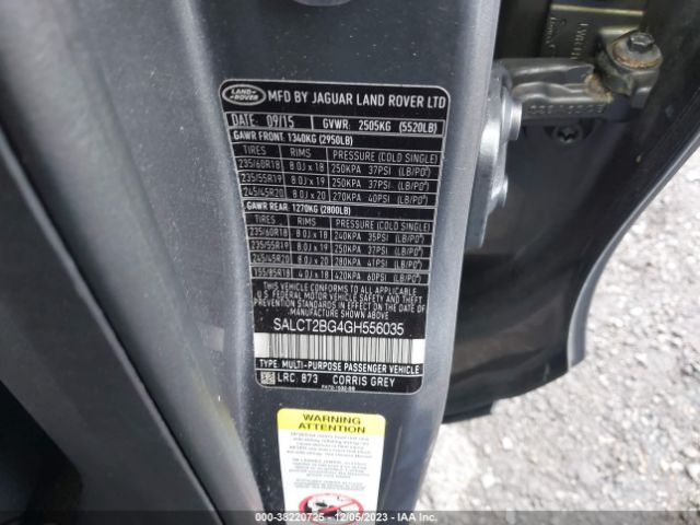 2016 LAND ROVER DISCOVERY SPORT SALCT2BG4GH556035 Photo 8