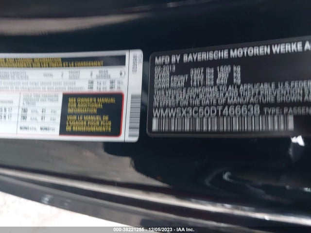 2013 MINI COUPE WMWSX3C50DT466638 Photo 8