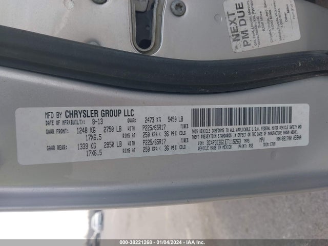 Dodge Journey Sxt 2014 3C4PDCBG1ET115263 Image 9