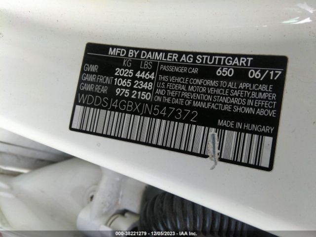 2018 MERCEDES-BENZ CLA WDDSJ4GBXJN547372 Photo 8