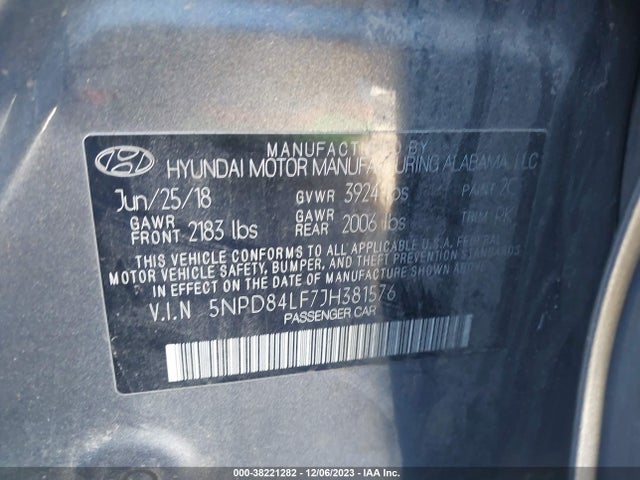 Hyundai Elantra Value Edition 2018 5NPD84LF7JH381576 Image 9
