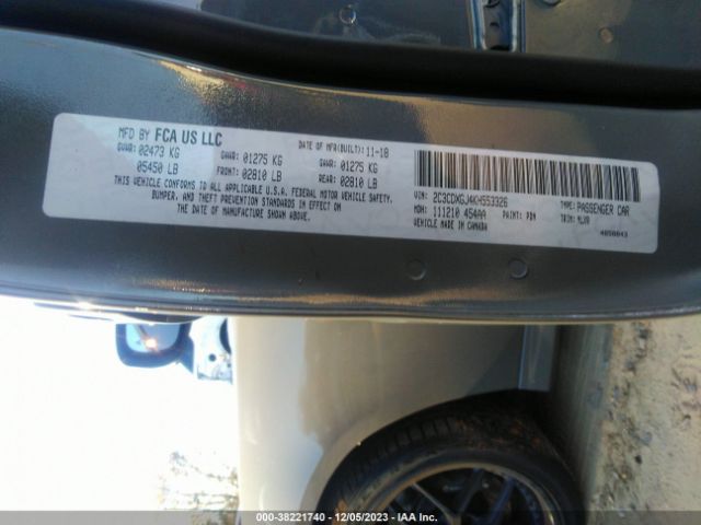 2C3CDXGJ4KH553326 Dodge Charger Scat Pack Rwd