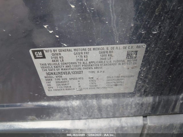 Chevrolet EQUINOX LS 2018 3GNAXREV2JL123027 Image 9