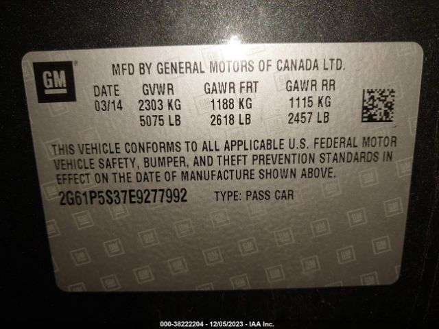 2G61P5S37E9277992 Cadillac Xts Premium