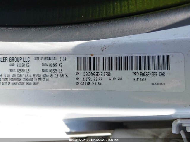 Dodge AVENGER SE 2014 1C3CDZAB9EN219799 Image 9