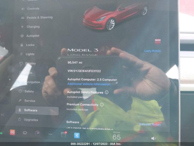 5YJ3E1EA1JF031122 Tesla Model 3 Long Range/mid Range