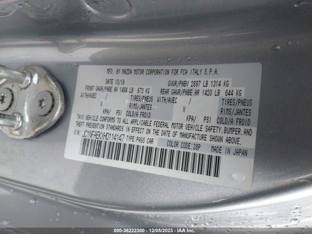 2017 FIAT 124 SPIDER JC1NFAEKXH0114147 Photo 8