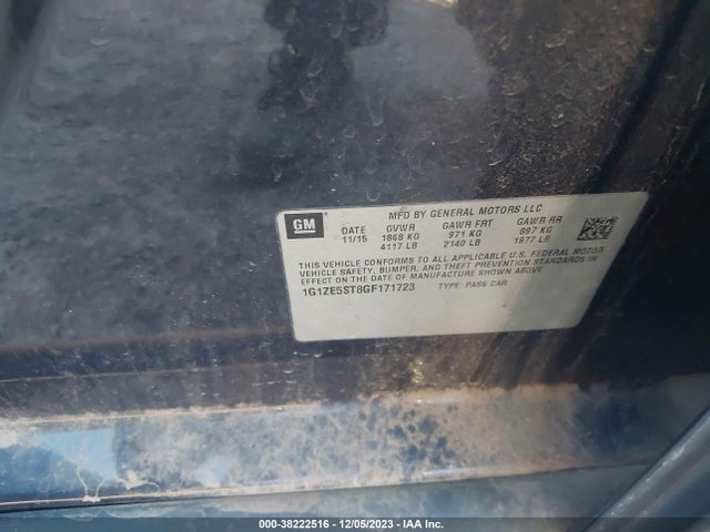 Chevrolet MALIBU LT 2016 1G1ZE5ST8GF171723 Image 9