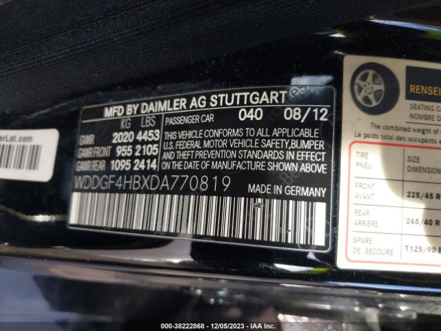 2013 MERCEDES-BENZ C-CLASS WDDGF4HBXDA770819 Photo 8