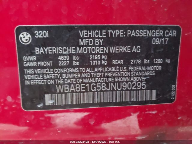 WBA8E1G58JNU90295 BMW 320i