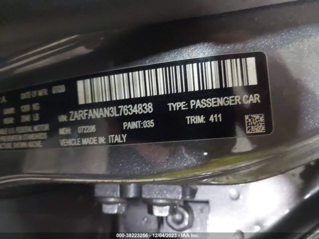 ZARFANAN3L7634838 Alfa Romeo Giulia Sport Awd