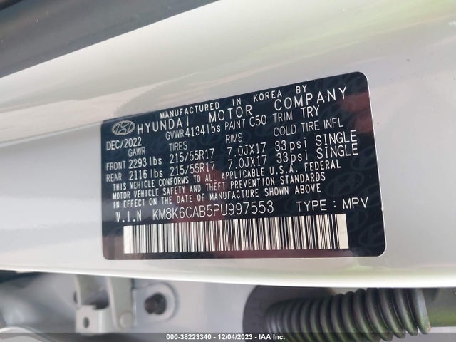 Hyundai mpi nu pe 2023 KM8K6CAB5PU997553 Image 24