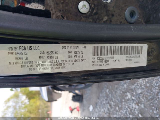 2C3CDZBT6LH119009 Dodge Challenger R/t