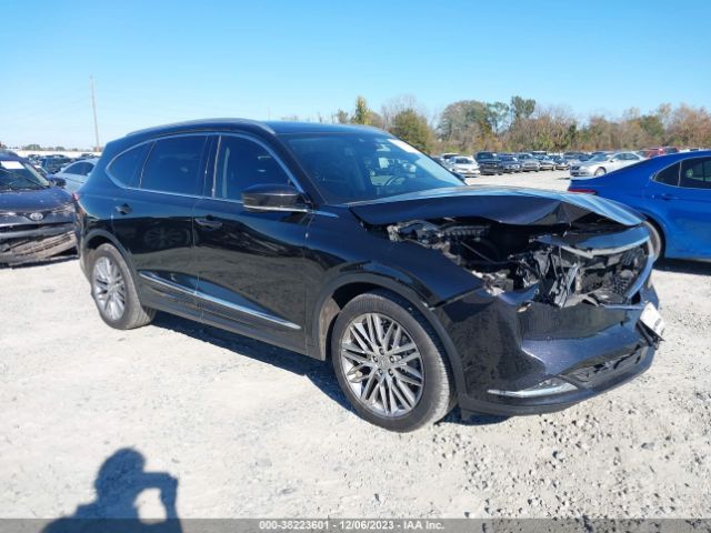 Auction sale of the 2022 Acura Mdx Advance Package, vin: 5J8YE1H88NL024493, lot number: 38223601