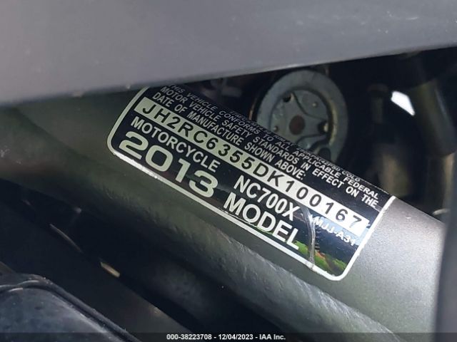 2013 HONDA NC700X JH2RC6355DK100167 Photo 9
