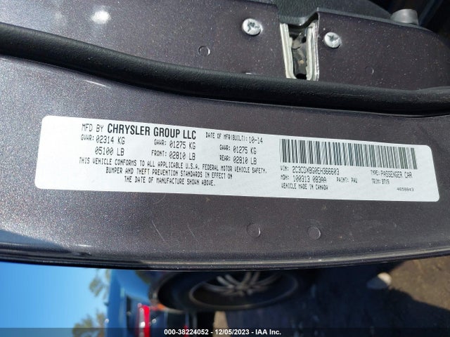 Dodge Charger Se 2014 2C3CDXBG0EH366603 Image 9