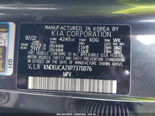 KNDEUCA2XP7370076 KIA Seltos Nightfall Edition