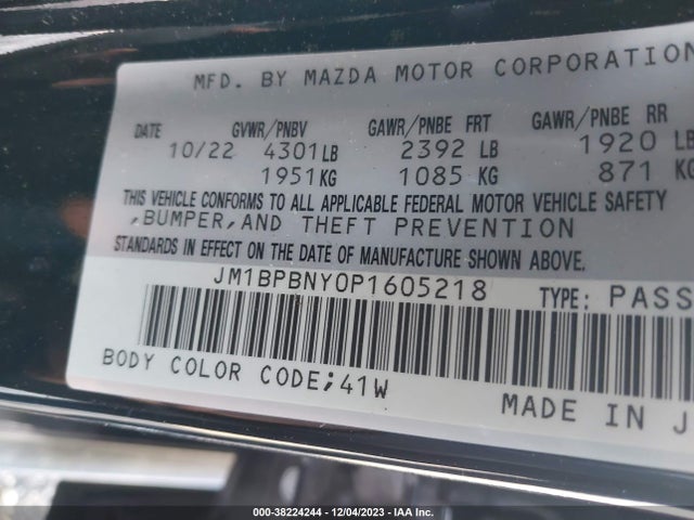 Mazda Mazda3 Hatchback 2.5 Turbo Premium Plus 2023 JM1BPBNY0P1605218 Image 9