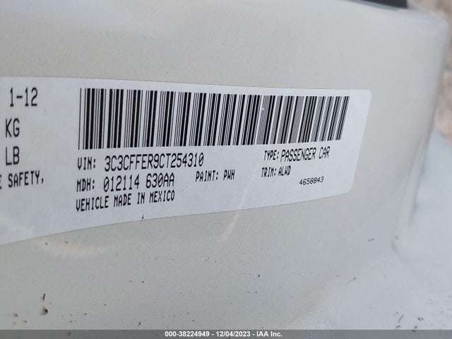2012 FIAT 500C 3C3CFFER9CT254310 Photo 8