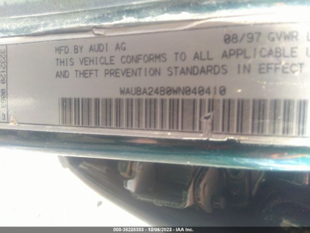 1998 AUDI A6 WAUBA24B0WN040410 Photo 8