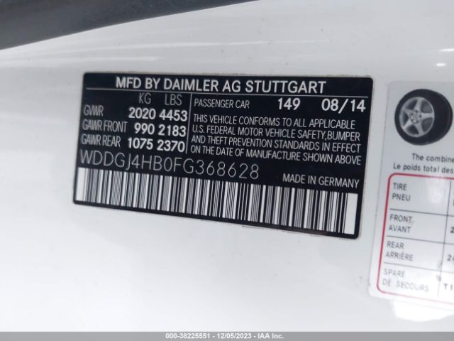 2015 MERCEDES-BENZ C-CLASS WDDGJ4HB0FG368628 Photo 8