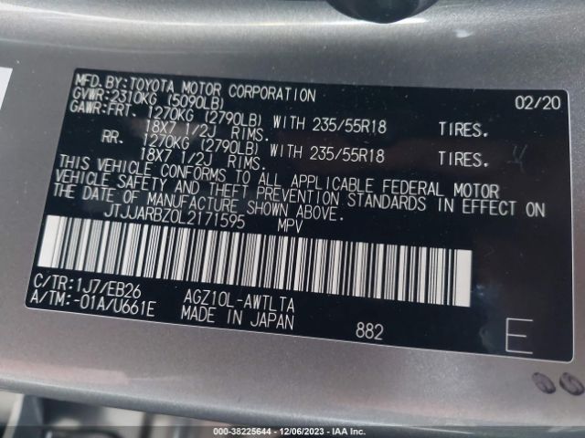 2020 LEXUS NX JTJJARBZ0L2171595 Photo 8