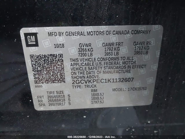 Chevrolet Silverado 1500 Ld Lt 2019 2GCVKPEC1K1132607 Image 9