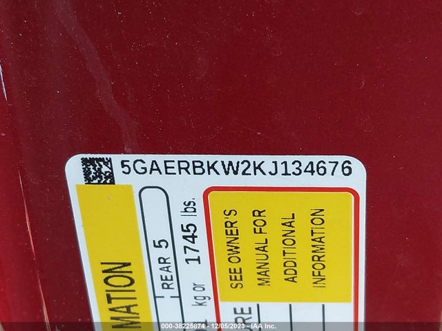 5GAERBKW2KJ134676 Buick Enclave Fwd Essence